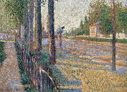 Paul Signac the jun ction at bois colombes opus 130 oil on canvas